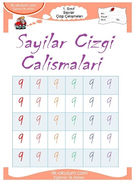 Çocuklar İçin Çizgi Çalışma Sayfaları 